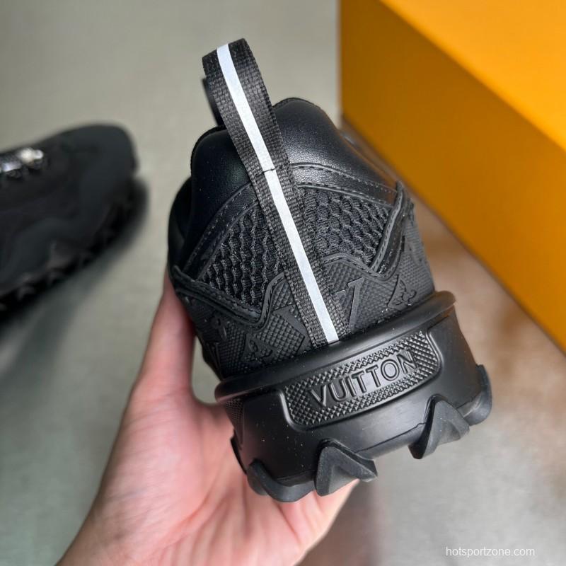 LV RUSH Calfskin Metal LV Circle Accessory Slip-Resistant Low-Top Casual Lifestyle Shoes - YC