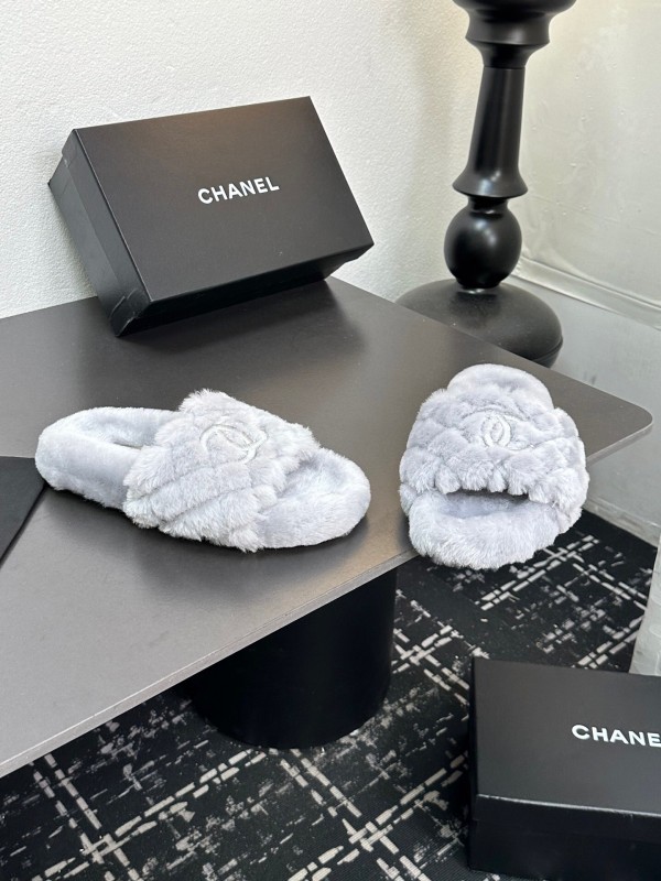 Chanel 2025 Spring/Summer Luxury Wool Slippers - LY00250