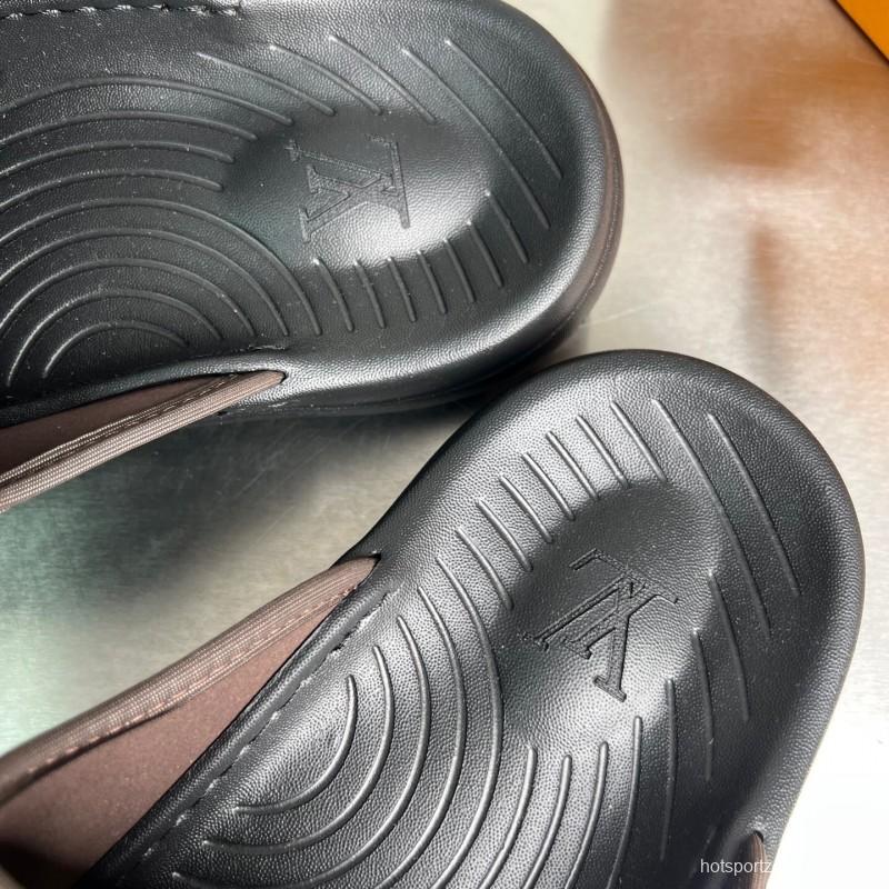 Louis Vuitton Miami Mule Slip-On Sandals with Velcro Strap - YC