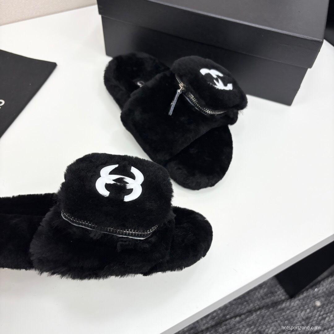 Chanel 2025 SS New Color Fur Slippers - LY00270