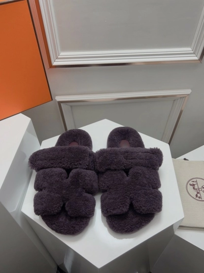 H ERLING Mao Slippers 2025 SS Collection Genuine Fur Comfort - LY00270