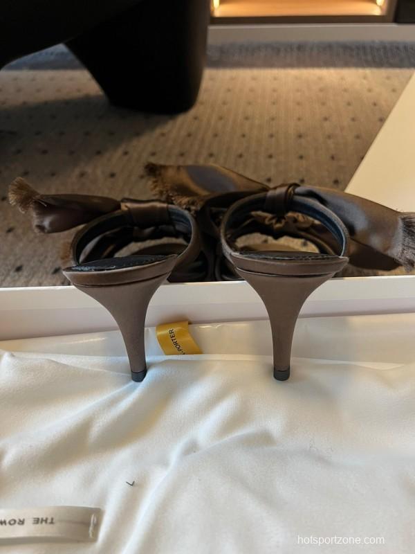 The Row 25ss Handwoven Bow Slippers - KFY00280