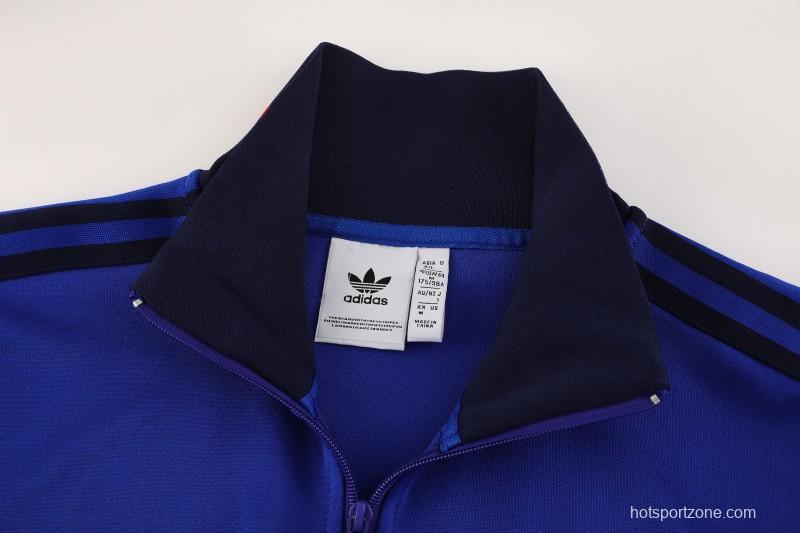 25/26 Olympique lyonnais/Lyon Blue Full Zipper Jacket+Long Pants