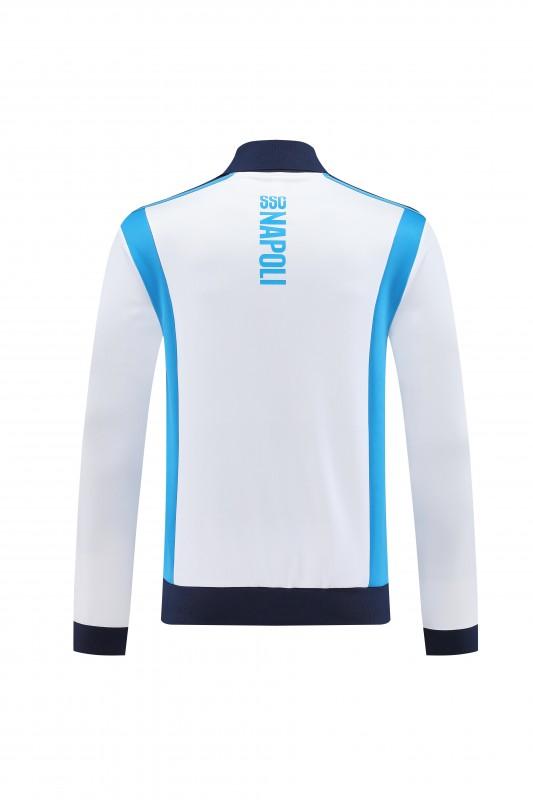 25/26 SSC Napoli White  Full zipper Jacket Tracksuit+ long pants