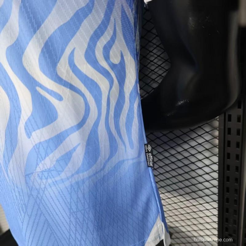 Player Version 2026 DR Congo Home Sky Blue Flame Jersey