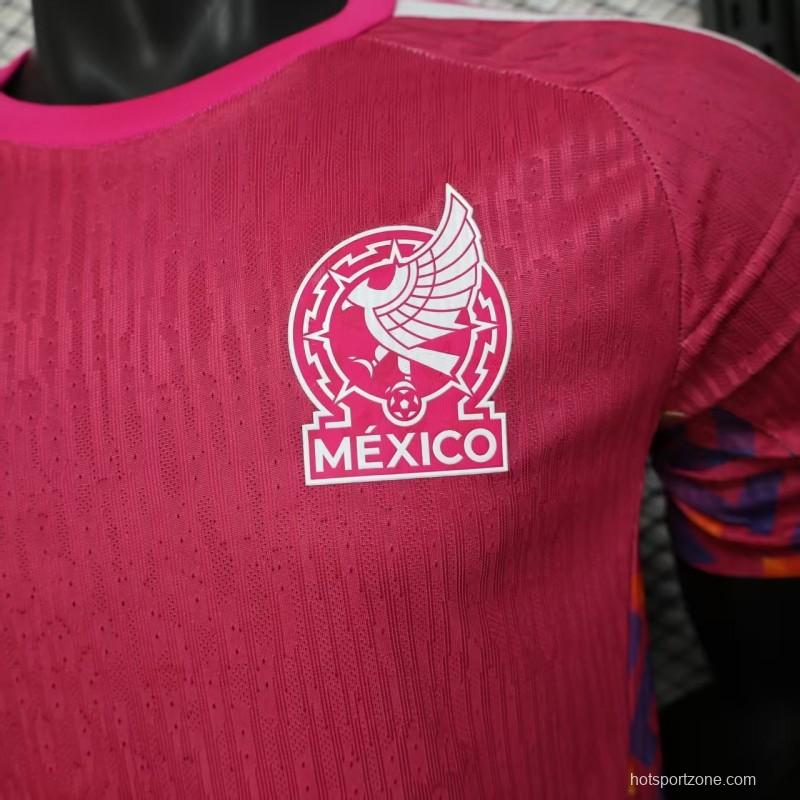 Player Version 2026 Mexico  Pink Training Jersey