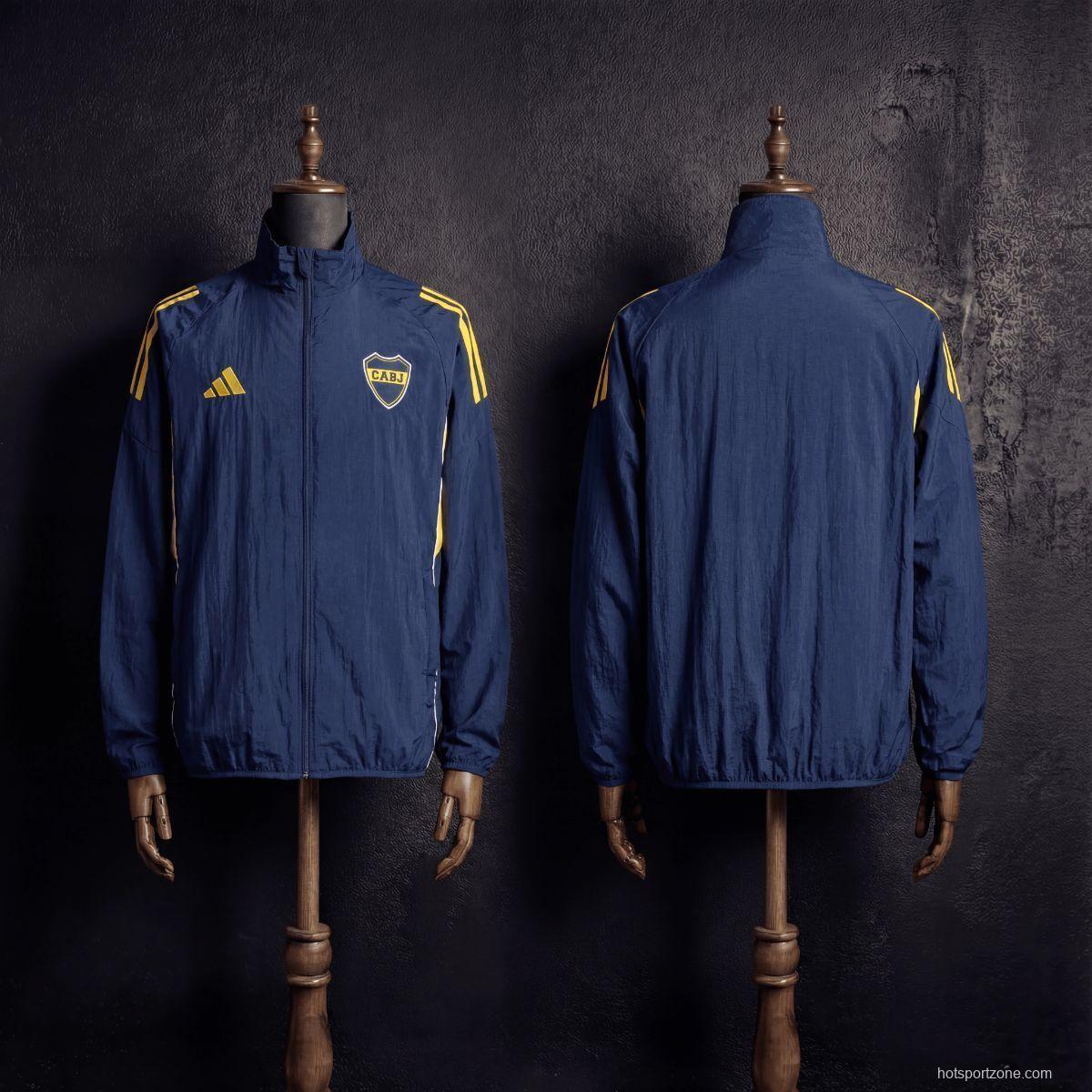 2026 Boca Juniors Black Jacket Windbreaker