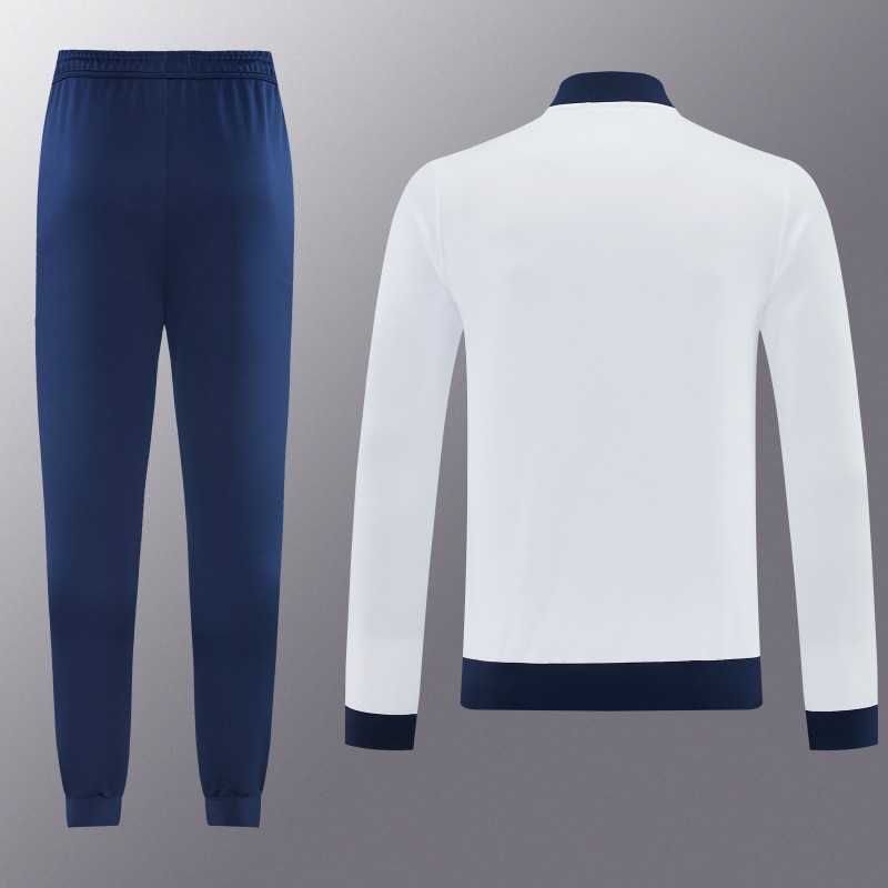 25/26 Roma White Full Zipper Jacket + Long Pants