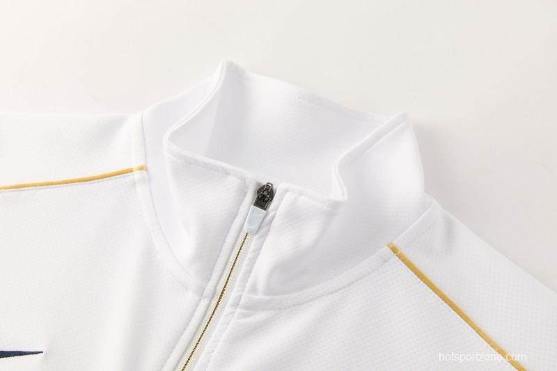 2026 NIKE White Full Zipper Jacket + Long Pants