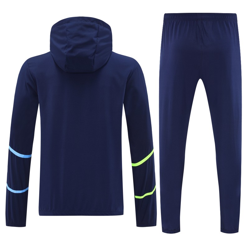 26/27 Puma Navy Blue Full Zipper Hooded Jacket Tracksuit + Long Pants