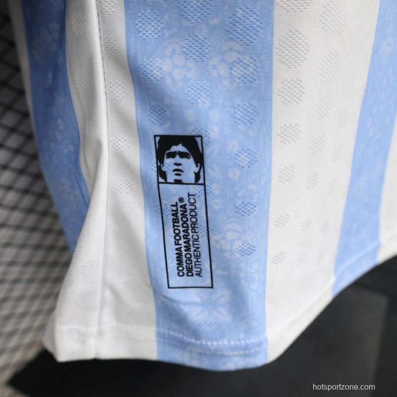 Player Version 2026 Argentina Home Light Blue & White Vertical Stripe Special Edition Jersey
