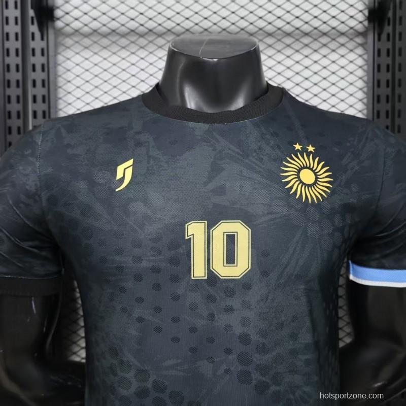 Player Version 2026 Argentina Black with Gold Sun Special Edition Jersey