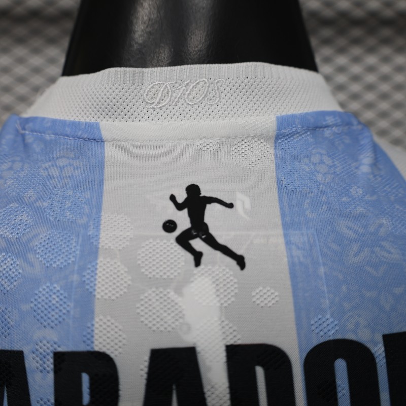 Player Version 2026 Argentina Home Light Blue & White Vertical Stripe Special Edition Jersey