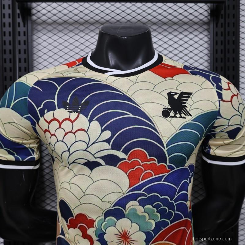 Player Version 2026 Japan Cream with Ukiyo-e Wave  Adidas Originals Special Edition Jersey