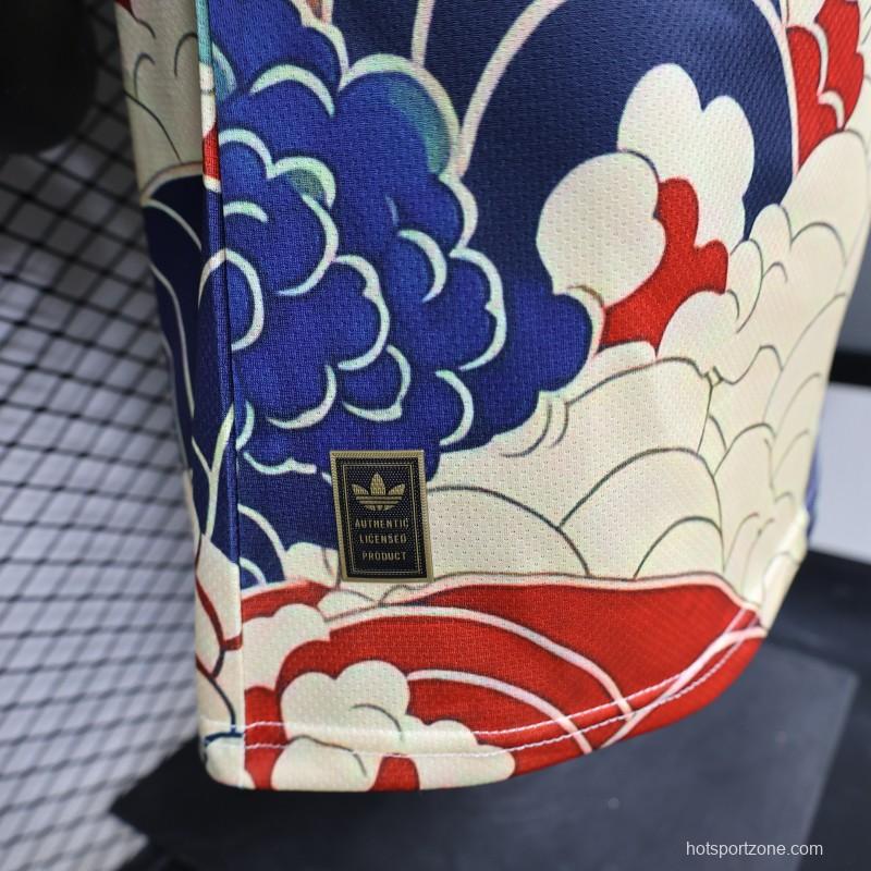 Player Version 2026 Japan Cream with Ukiyo-e Wave  Adidas Originals Special Edition Jersey