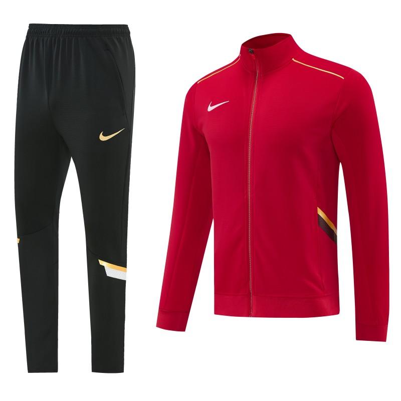 2026 Nike Red Full Zipper Jacket + Long Pants