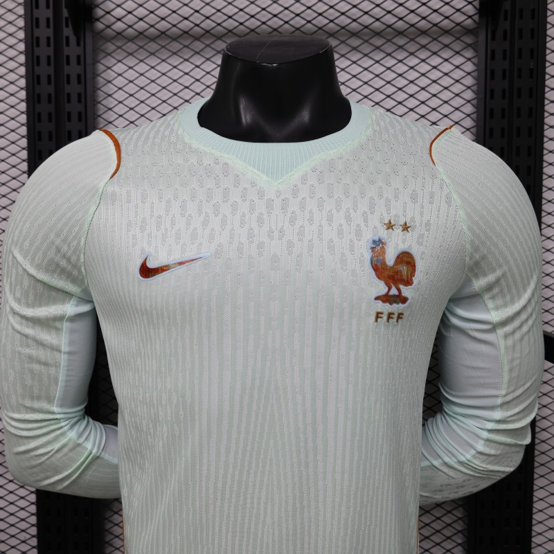 Player Version 26/27 France Mint Green Away Long Sleeve Jersey