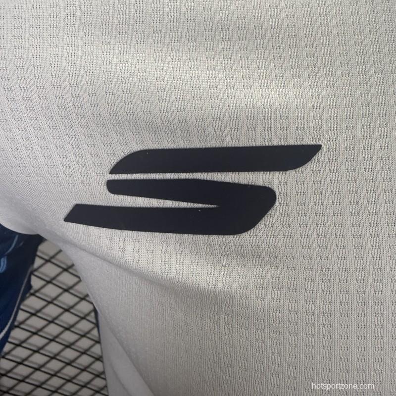 Player Version 25/26 CF Pachuca White & Blue Vertical Stripes Home Jersey