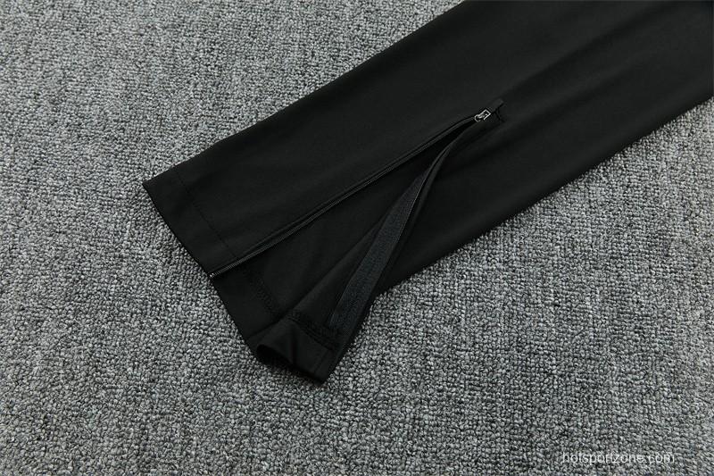 2026 Brazil Black & Yellow Half Zipper Jacket Tracksuit + Long Pants