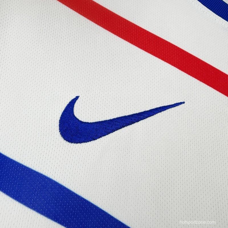 2012 Retro France Away Long Sleeve Jersey