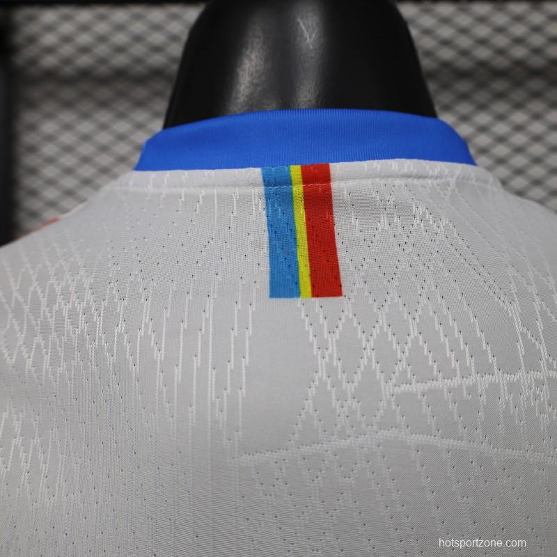 Player Version 26/27  DR Congo  White & Sky Blue  Special Edition Away Jersey