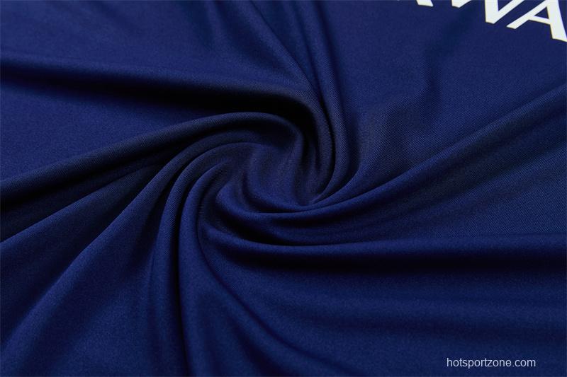 2026 Inter Milan Dark Navy Blue Half Zipper Jacket Tracksuit + Long Pants