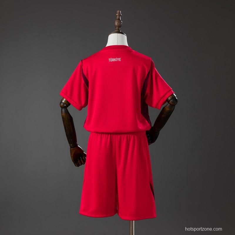 2026 Kids Turkiye Away Kit Jersey Size 16-28