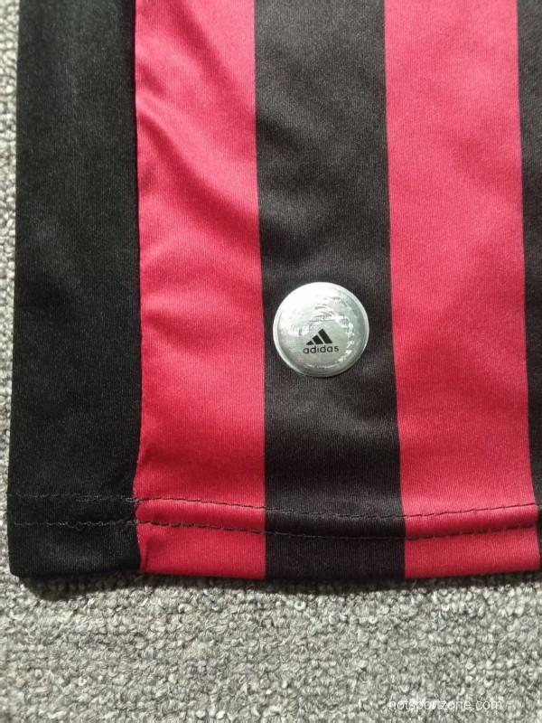 Retro 09/10 Kids AC Milan Home Long Sleeve Jersey