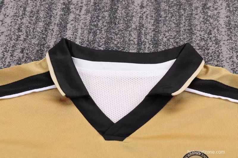 Retro Kids 01/02 Manchester United Centenary Golden Reversible Jersey