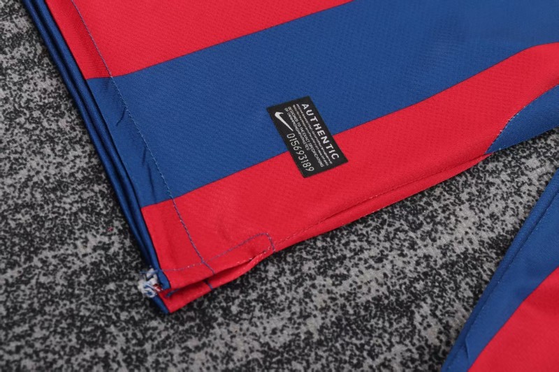 Retro Kids 10/11 Barcelona Red Blue Home Long Sleeve Jersey