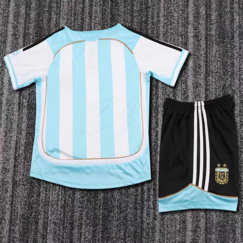Retro Kids 2006 Argentina Home Jersey