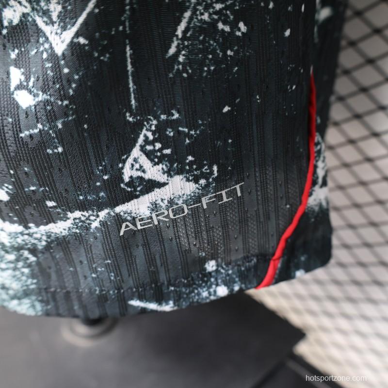 Player Version 2026 Canada Third Dark Grey with Shattered Ice Crystal Allover Print Jersey