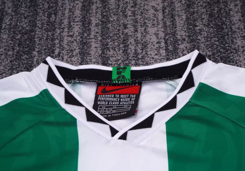 Retro Kids 1996  Nigeria Green Home Jersey