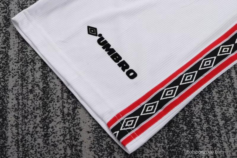 Retro Kids 98/99 Manchester United Red Home Long Sleeve Jersey