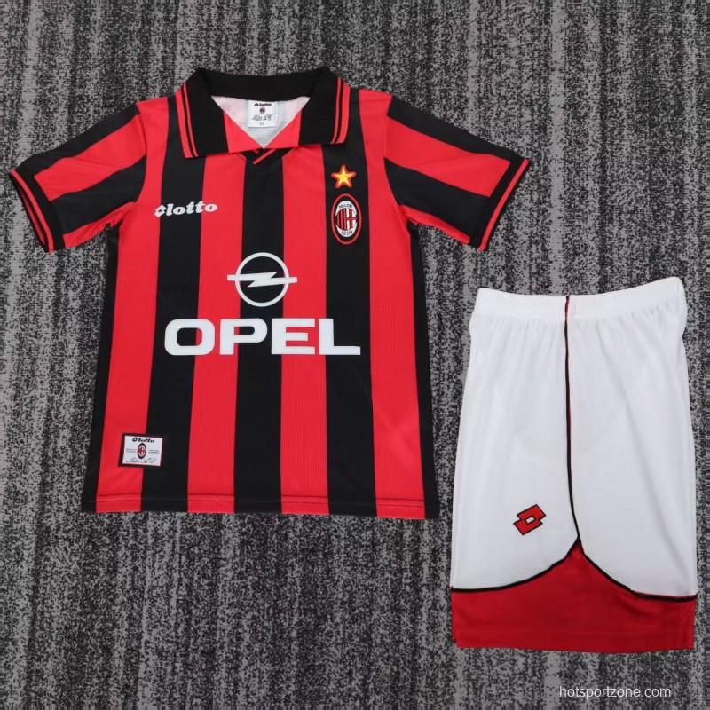 Retro 97/98 AC Milan Home Jersey