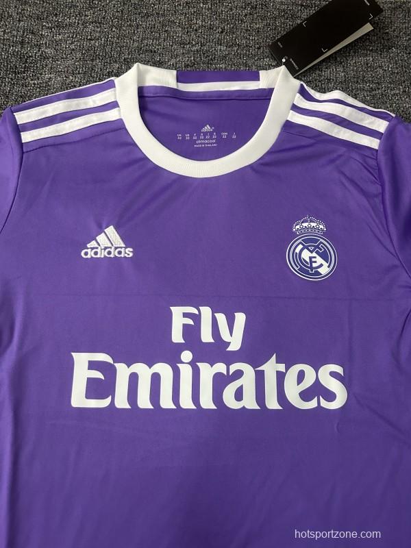 Retro Kids 16/17 Real Madrid Away Long Sleeve Jersey