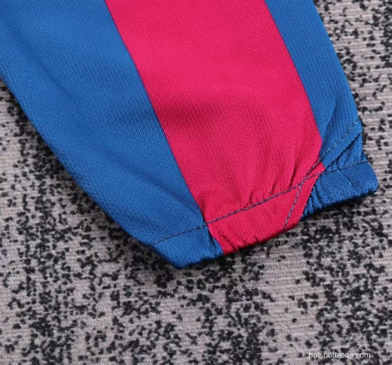 Retro Kids 05/06 Barcelona Home League Version Long Sleeve Jersey