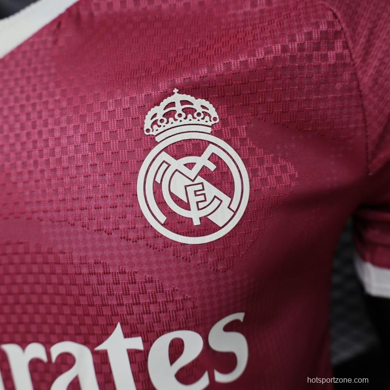 Player Version 26/27 Real Madrid Third Burgundy Red Jersey