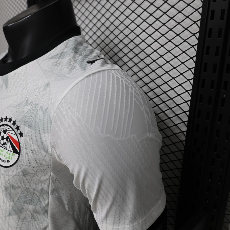 Player Version 2026 Egypt White with Grey  Away Jersey