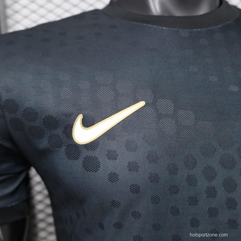 Player Version 2026 South Korea Dark Grey with Tonal Dot Allover Print Away Jersey