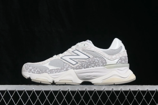 New Balance 9060 Retro Running Shoes with Suede and Mesh Upper - U9060GE
