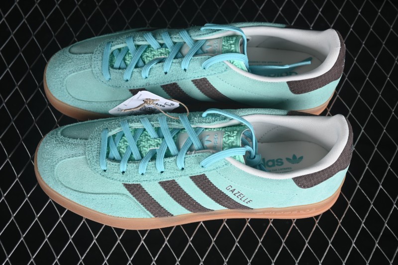 Adidas Originals Gazelle Indoor Retro Low-Top Casual Skateboarding Shoes with Non-Slip and Wear-Resistant Sole - KZ6952