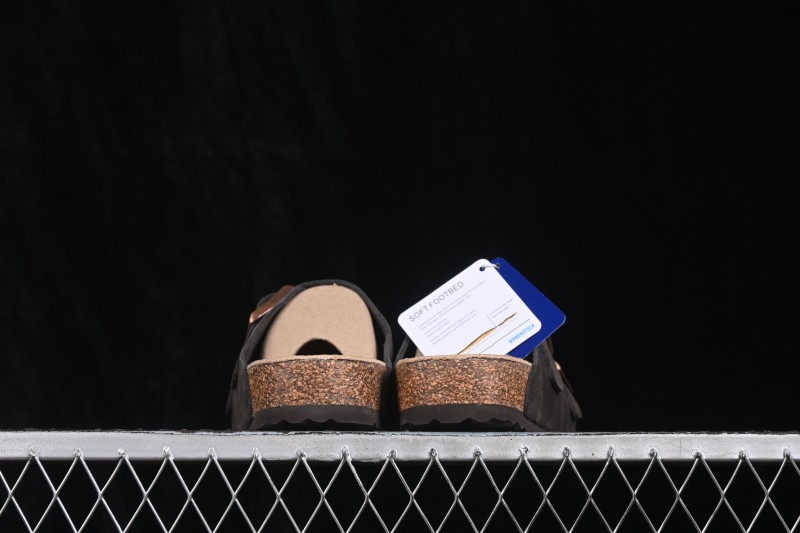 Birkenstock Sandals with Soft Lambswool Insole and Cork-Latex Midsole - 0552801