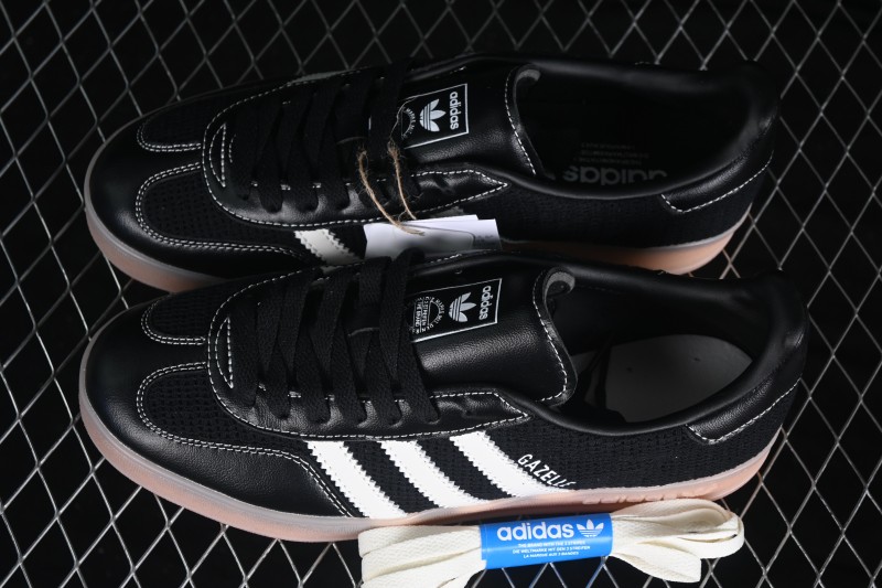 Adidas Originals Gazelle Indoor Retro Low-Top Skateboarding Shoes with Non-Slip Wear-Resistant Sole - JQ7084