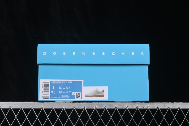 Nike Air Force 1 '07 Low Basketball Lifestyle Shoes with Full-Length Air Cushion - IO7688-921