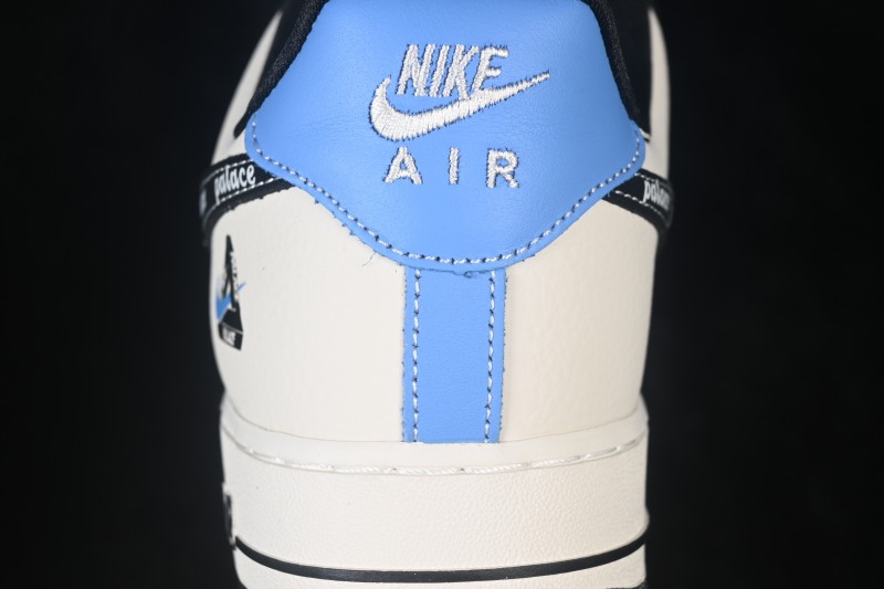 Nike Air Force 1 '07 Low Casual Sneakers with Contrast Color Blocking and Full-Length Air Cushion - DW8806-005