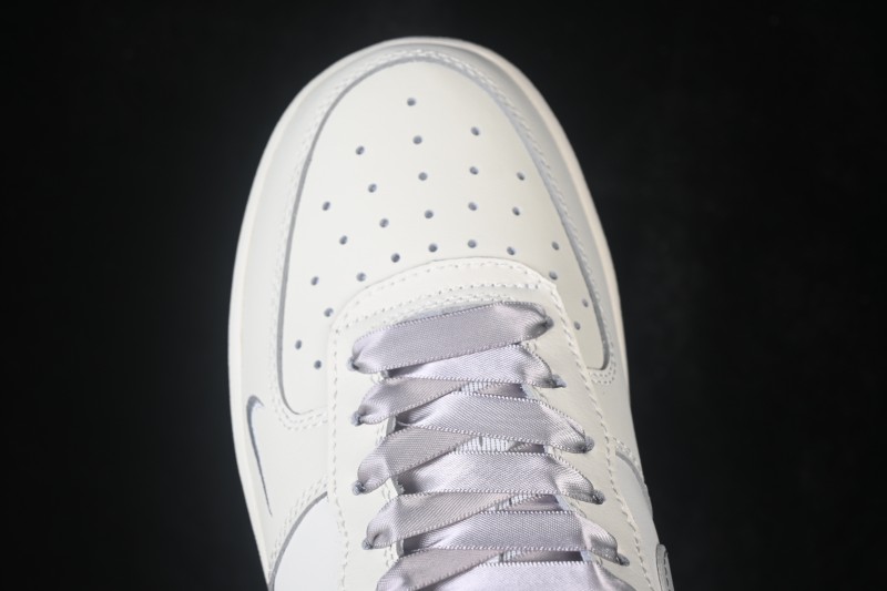 Nike Air Force 1 '07 Low Milk Grey Leopard Hand-Painted Casual Sneakers - FB1839-323