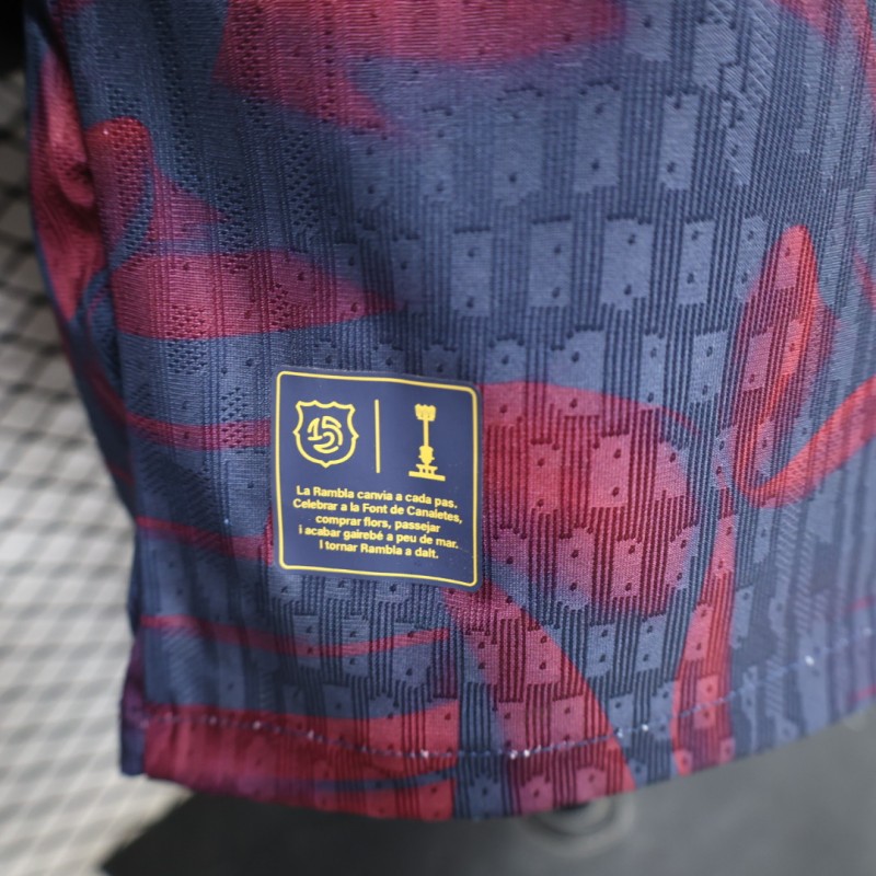 Player Version 26/27 FC Barcelona Navy Blue & Red  Special Edition Jersey