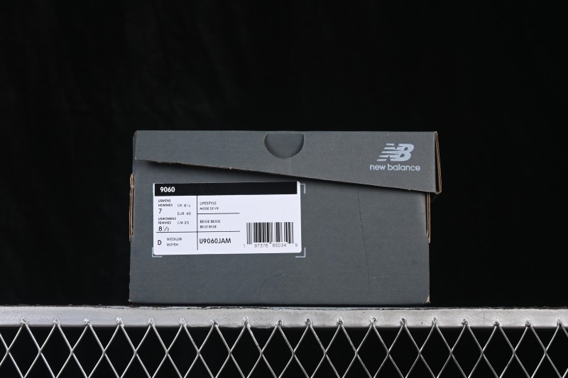 New Balance 9060 Retro Running Shoes with ABZORB Cushioning and Mesh Suede Upper - GC9060JAM