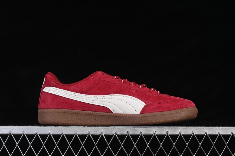 Puma 9-T Suede Red Comfortable Anti-Slip Casual Skateboarding Shoes - 406756-04